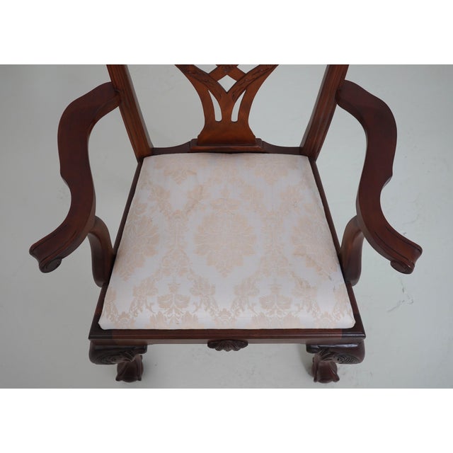 Set of 10 Mahogany Chippendale Dining Chairs For Sale - Image 9 of 18
