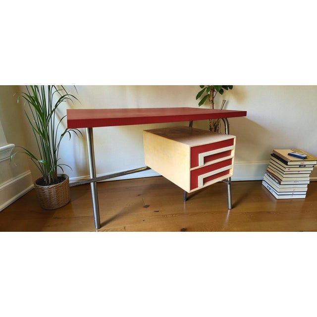 Desk with Drawers, 1960s For Sale - Image 4 of 10
