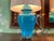 Ceramic Contemporary Pair of Turquoise Ceramic Table Lamps For Sale - Image 7 of 10