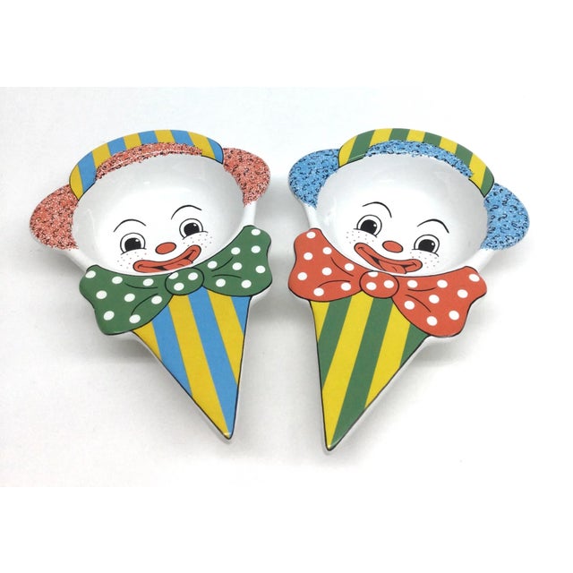 Made in Italy for the famous Gelato company ADRIAGEL. this pair of ice cream coups are in perfect vintage condition. Just...