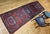1900 - 1909 Antique Northwest Persian Runner Rug, Hand-Knotted Wool, Geometric Medallions Pattern, 3x10, Blue & Red For Sale - Image 5 of 15