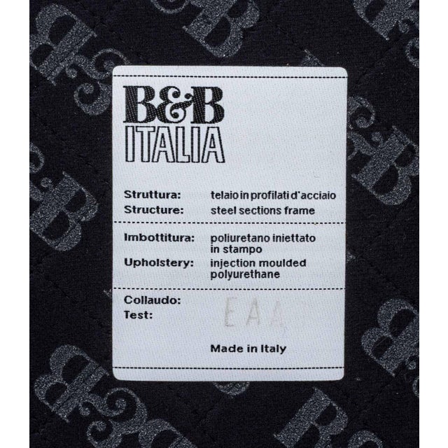 Early 21st Century B&b Italia "Theo 3d" White Leather Lounge Chair For Sale - Image 5 of 5
