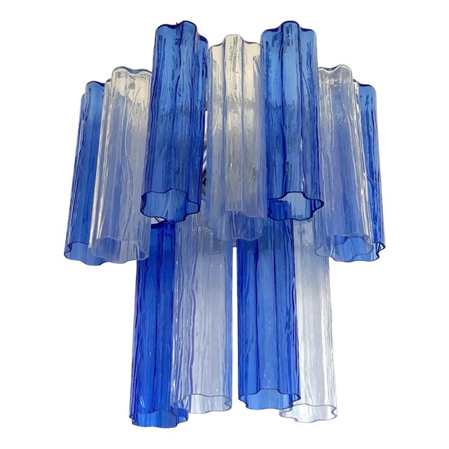 Blue Bicolor Tronchi Wall Sconce in Venini Style by Simoeng For Sale