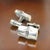 Traditional 1990s Pair of Georg Jensen Estate Bambo Cufflinks Sterling Silver For Sale - Image 3 of 13