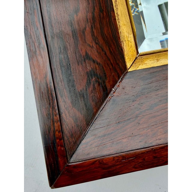 English Edwardian Rosewood Wall Mirror With Carved Frame, Circa 1901 For Sale - Image 14 of 15