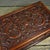 Brown Vintage Huali Wood Tabletop Cabinet, Double Dragon Relief Motif For Sale - Image 8 of 9