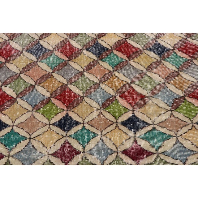 Mid 20th Century Vintage Turkish Sivas Rug, 03'11 X 06'10 For Sale - Image 5 of 10