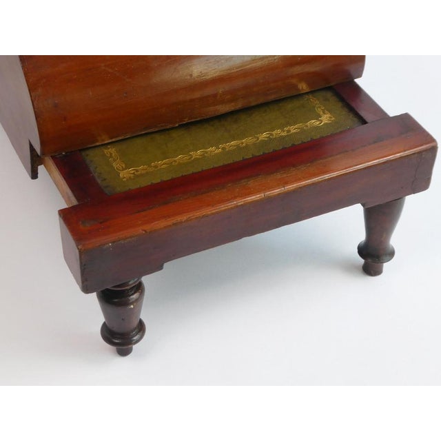 Antique Victoria Bed Steps with Leather For Sale - Image 6 of 13
