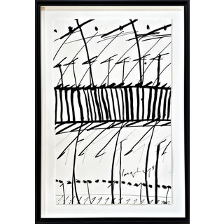 K. R. H. Sonderborg, Untitled, Ink Drawing, Informel, Signed and Dated For Sale