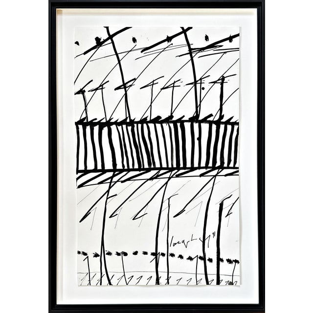 K. R. H. Sonderborg, Untitled, Ink Drawing, Informel, Signed and Dated For Sale