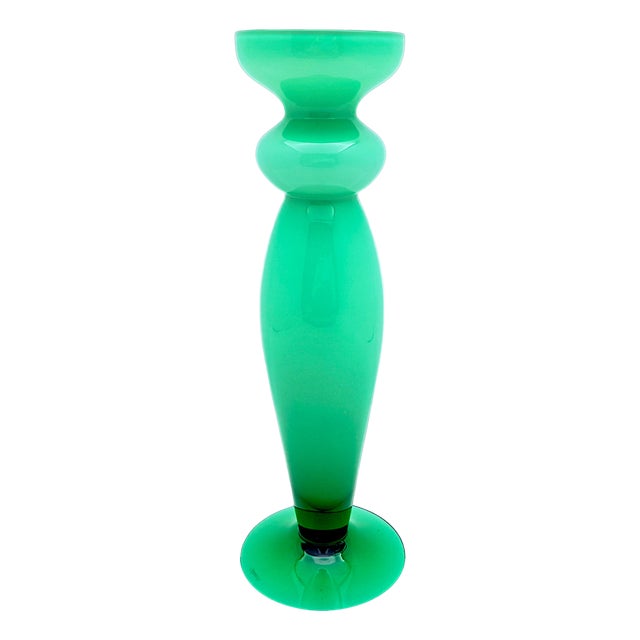 Opaline Glass Vase by Helen Krantz for Orrefors, 1980s For Sale