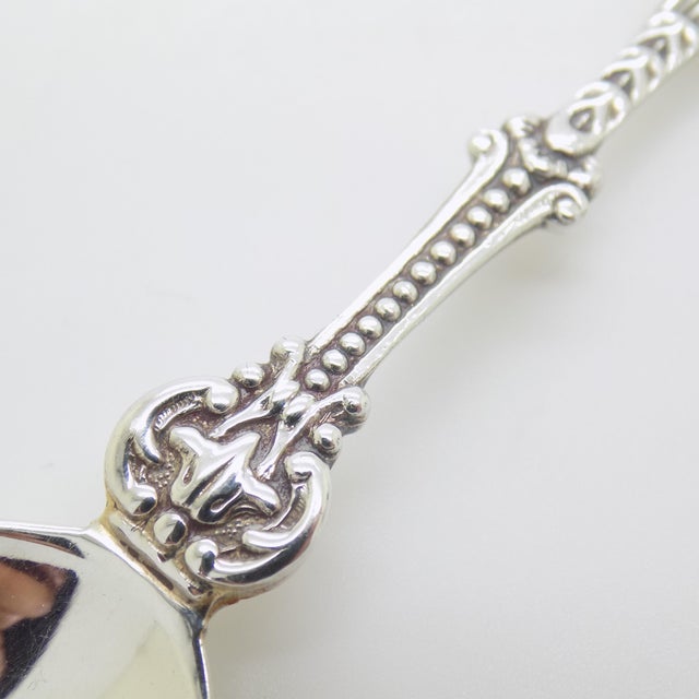 Metal Vintage Handmade Sterling Silver 925 Teaspoon With Spinning Blades Windmill For Sale - Image 7 of 12