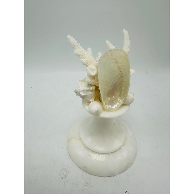 Shell and Marble Sculpture For Sale - Image 4 of 5