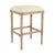 The Louis Bar Stool from Zentique is a backless bar-height stool inspired by Louis XVI design. The padded natural linen...