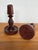Mid 20th Century Folk Art Wooden Candle Holder For Sale - Image 4 of 5