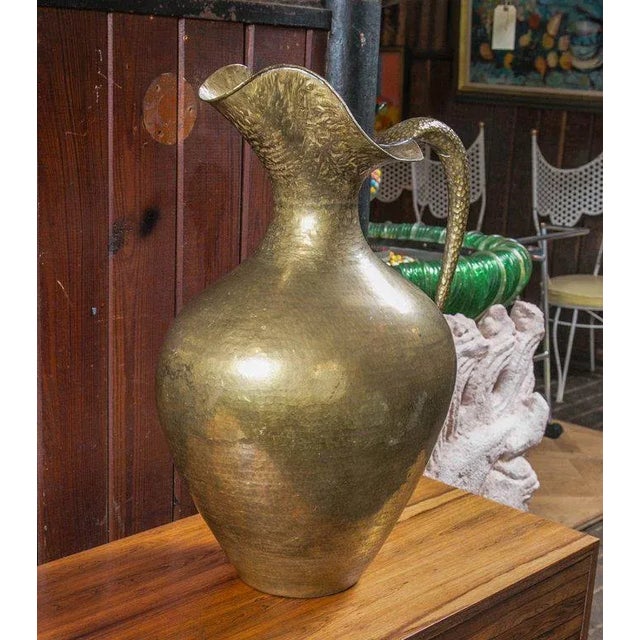 Vintage Mid Century Brass Pitcher For Sale - Image 15 of 18