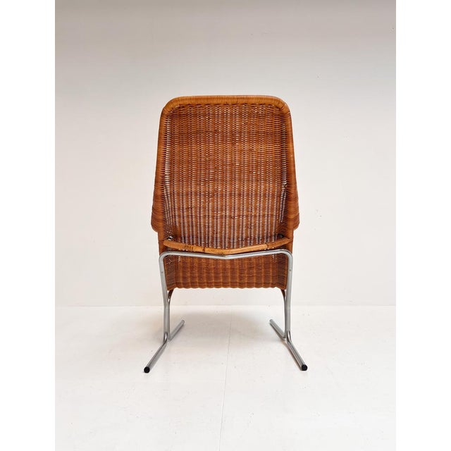 Wood Model 514 Armchair in Rattan by Dirk van Sliedregt, 1970s For Sale - Image 7 of 12