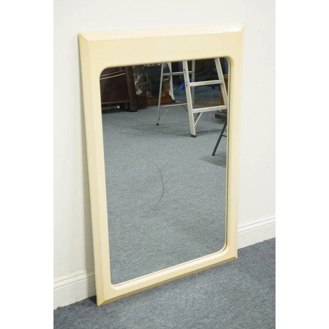 Contemporary Altavista Lane Contemporary Modern Cream / Off White 30" Dresser / Wall Mirror 831-02 For Sale - Image 3 of 7