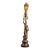 Antique Art Nouveau German Spelter Blacksmith Lamp For Sale