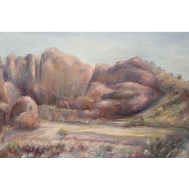 William Stoddard Loughran 1950s 'Arroya-Salt River Valley II' Original Painting For Sale In Philadelphia - Image 6 of 13
