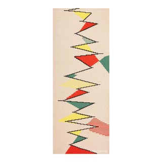 Nazmiyal Collection Gallery Vintage French Kilim Rug by Antonin Kybal For Sale