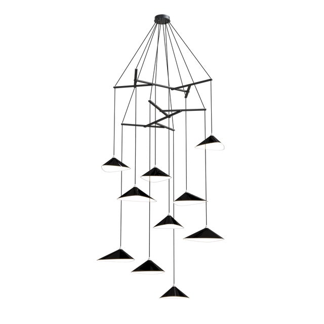 Emily V10 Group in High Gloss Paint Pendant Light from Moss Objects For Sale - Image 4 of 4