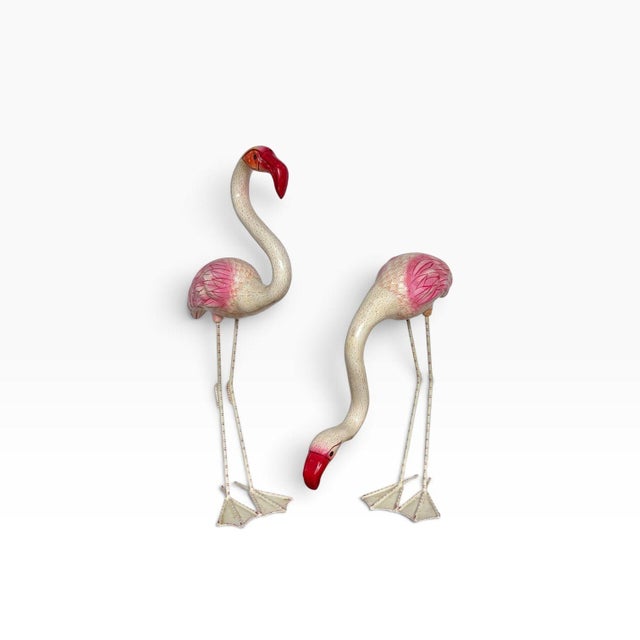 Sergio Bustamante Paper Mache Life Size Flamingo’s, Mexico 1960 For Sale - Image 13 of 13