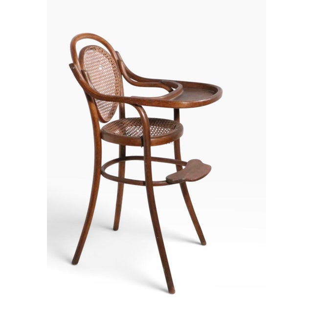 Early 20th Century Antique Bentwood Highchair Att. To Thonet For Sale - Image 5 of 15