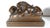 A vintage pair of carved mahogany bookends depicting the Lions of Lucerne. Danish sculptor Bertel Thorvaldsen designed the...
