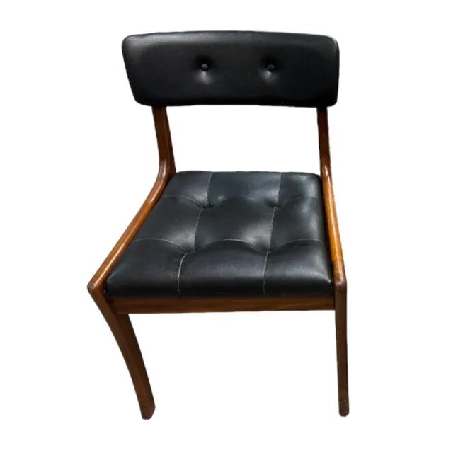 1960s Mid Century Danish Tufted Leather Chairs- a Pair For Sale - Image 5 of 5