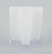 Cross Vase in White and Clear Art Glass by Bodil Kjær for Gullaskruf, Sweden, 1960s For Sale - Image 4 of 8