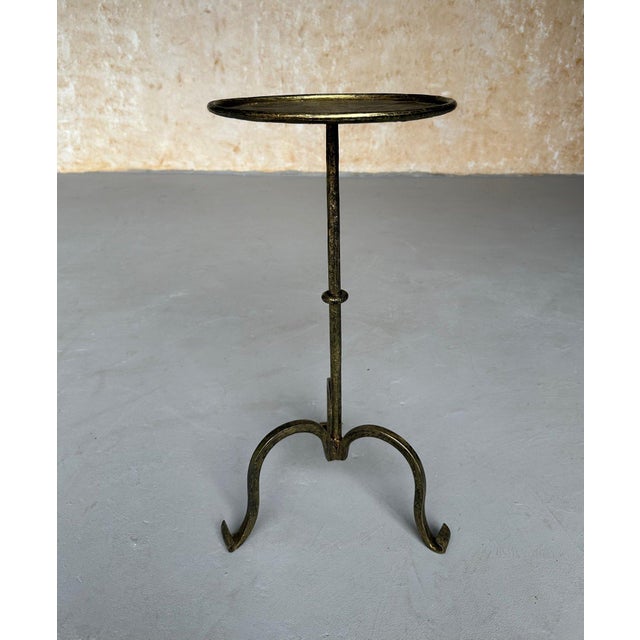 Spanish Gilt Iron Drinks Table on a Tripod Base For Sale In New York - Image 6 of 12