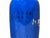 8" Vintage Bright Cobalt Blue Flower Bird Enamel Porcelain Art Vase For Sale - Image 13 of 13