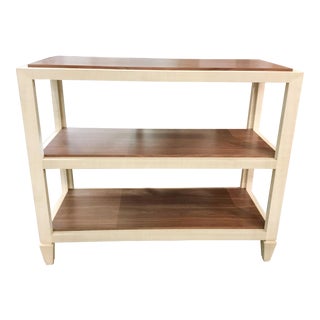 Bungalow 5 Modern Clairmont Grasscloth Console Table For Sale
