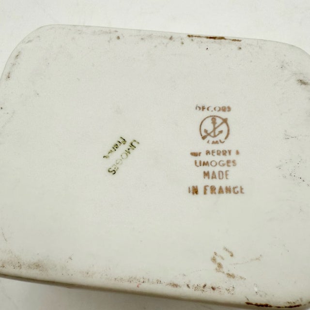 French Art Deco Limoges Porcelain Toiletry Set, 1920s, Set of 3 For Sale - Image 12 of 15