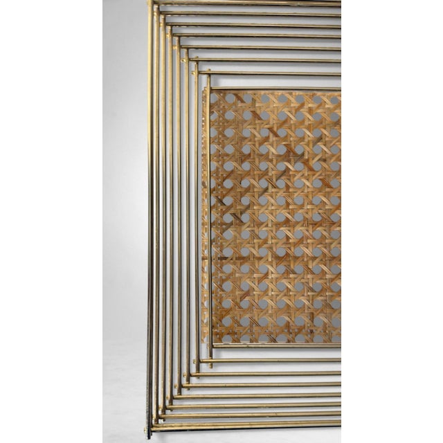 Christian Dior Style Lucite and Vienna Straw Basket For Sale - Image 13 of 18