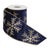Celebrate the winter season with this glittered snowflake wired ribbon. Featuring a rich navy blue tone with chic gold...
