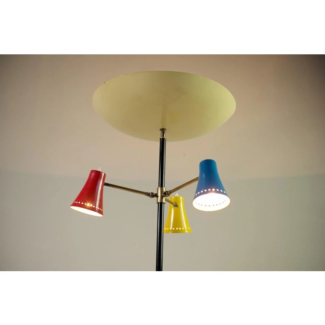 Metal Adjustable Tripod Floor Lamp from Stilnovo, 1950s For Sale - Image 7 of 14