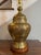 1930/1940s Large Boho Moroccan Urn Tooled Brass Lamp With Copper and Wood Accents For Sale - Image 4 of 12