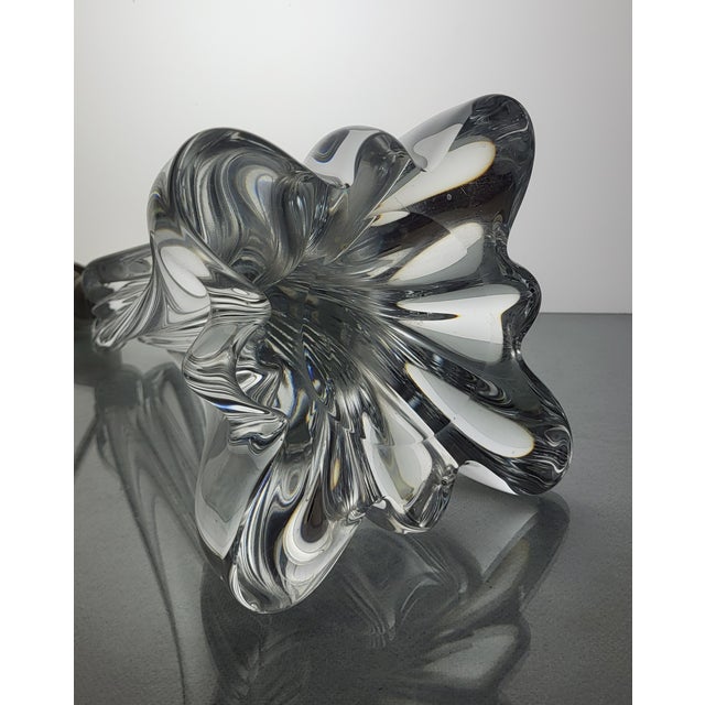 Glass Vintage Table Lamp from Cristal De Baccarat, 1950s For Sale - Image 7 of 9