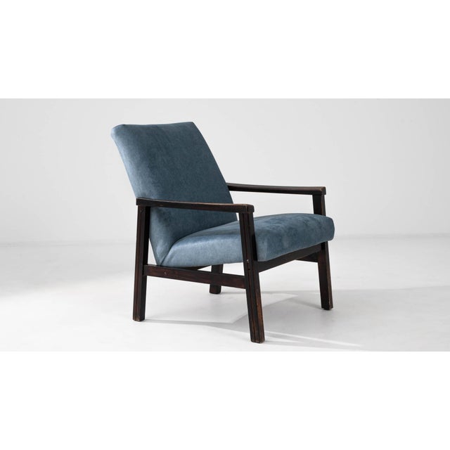 1960s Czech Upholstered Armchair For Sale - Image 10 of 18
