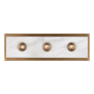 Currey & Company Berdine Medium Brass Wall Sconce For Sale