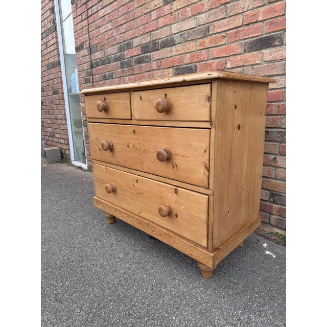 Cabin 19th Century Pine Chest of Drawers For Sale - Image 3 of 12