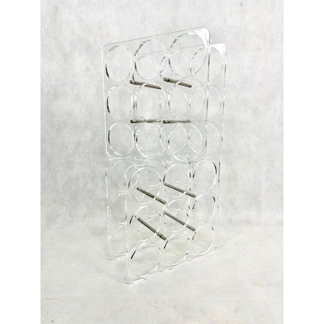 Postmodern Acrylic Wine Rack, 1990s For Sale - Image 12 of 14