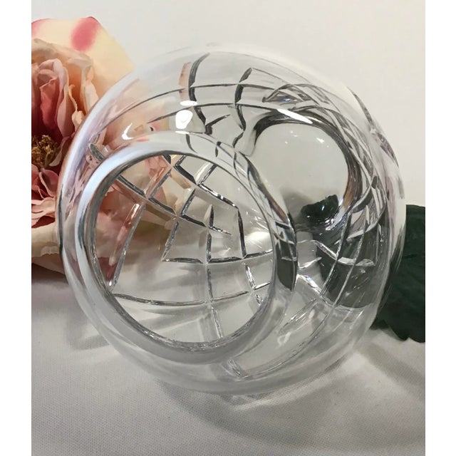 1990’s Cut Glass Small Urn Vase For Sale - Image 10 of 13