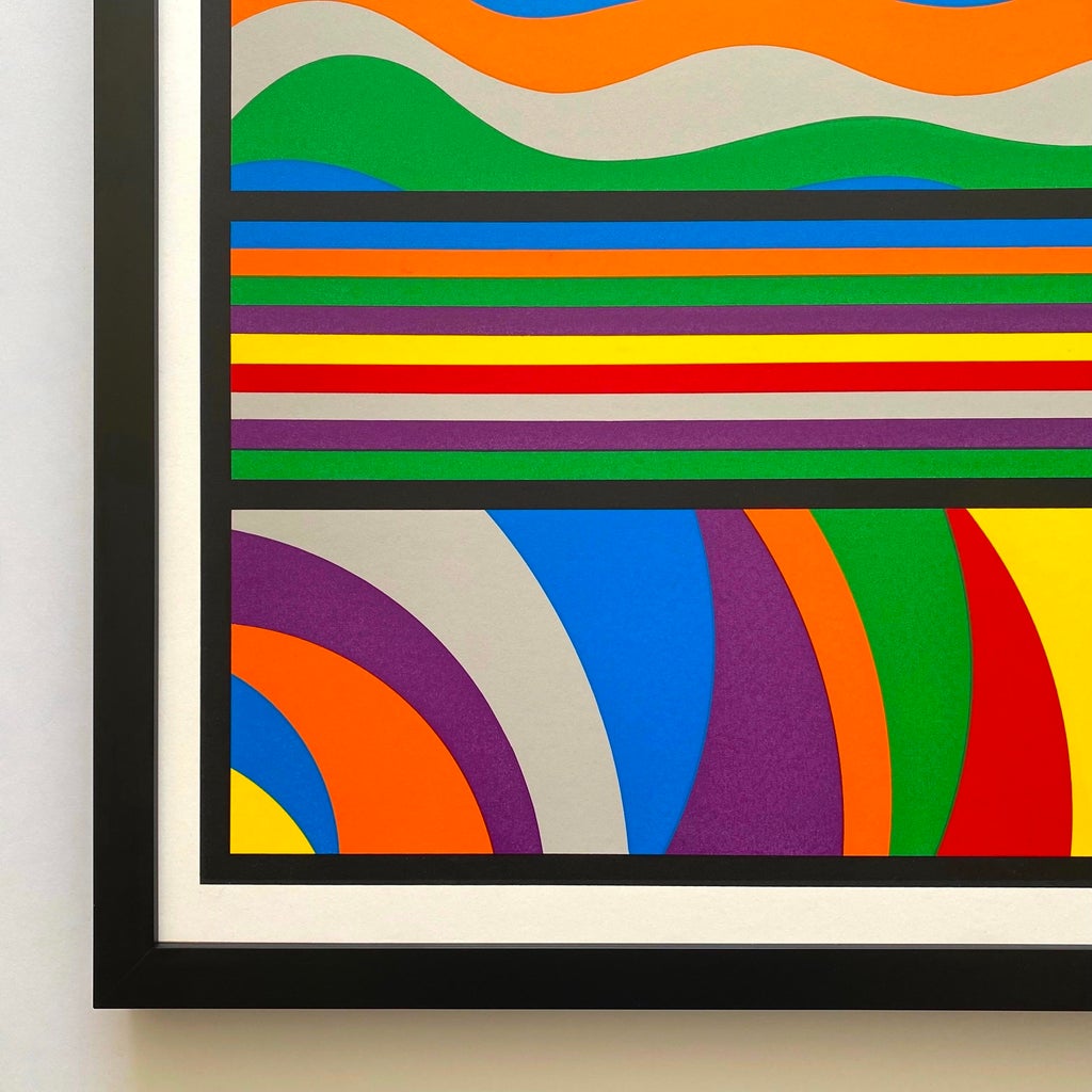 Sol LeWitt Vintage 1998 Modernist Silkscreen Print Limited Edition