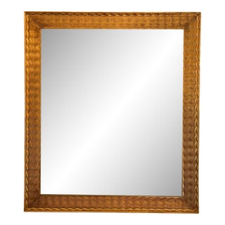 Modern Designer Italian Giltwood Gold Mirror by Panache For Sale