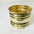 Mid-Century Boho Chic Hollywood Regency Small Brass Round Planter For Sale - Image 6 of 8