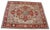 Vintage Persia Revisited Heriz area rug carpet. Features a field of tan / ivory / beige with a central medallion and...