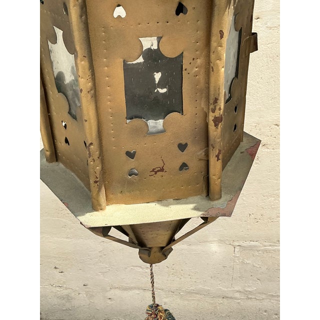 Vintage Boho Moorish Lanterns After Addison Mizner - a Pair For Sale - Image 11 of 11